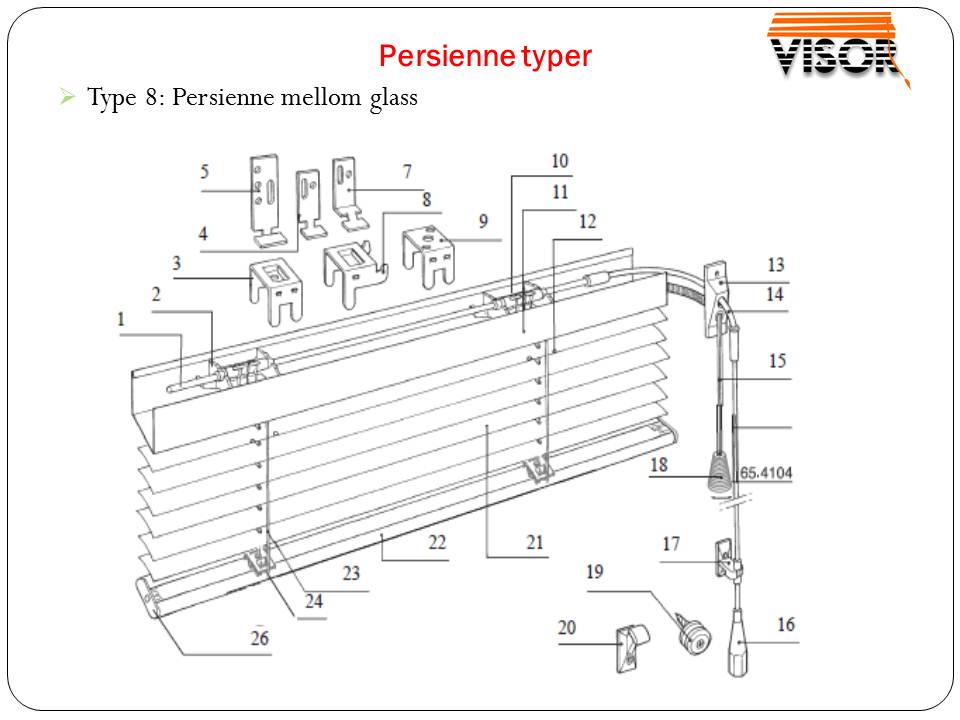 Persienne LUX-25mm. Ca. 50% under standard markedspris